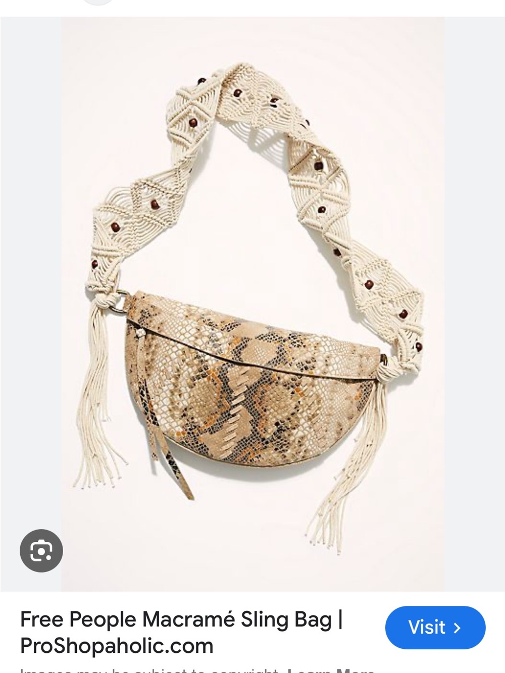 Free People Farrah Macrame Sling Bag - Picture 2 of 10